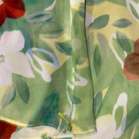 Green Floral Donna Morgan 2 Piece Set size 16 - Picture 2 of 8